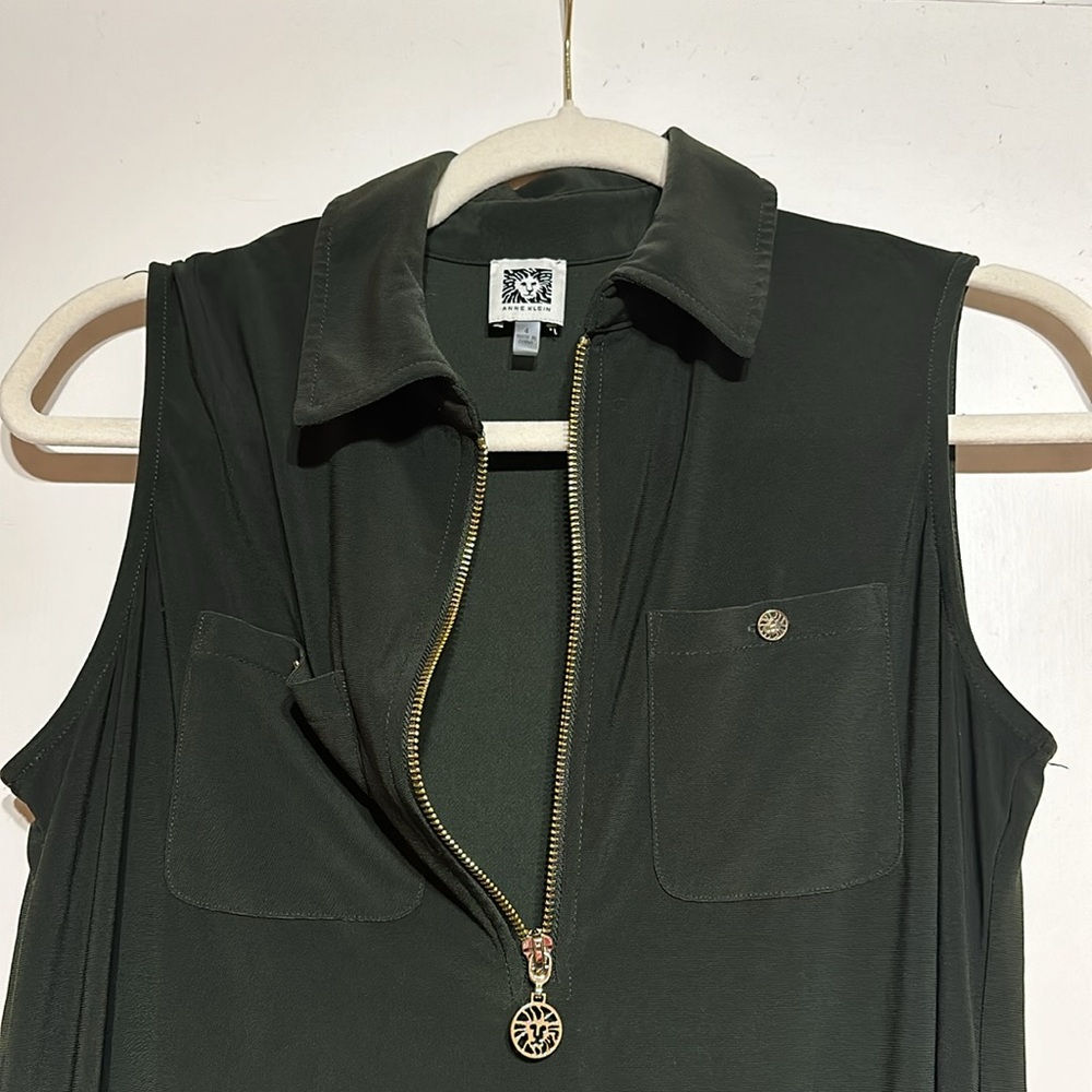 Anne Klein Olive green dress